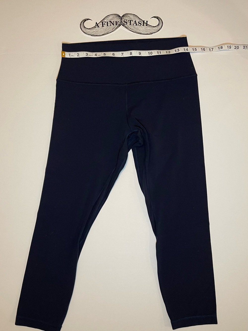 Lululemon Align High Rise Crop Navy Nulu Leggings 10